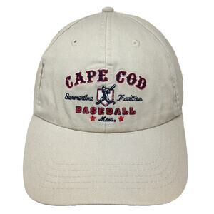 Cuffys Baseball Cap Beige One Size Cape Cod Summertime Tradition Slideback Hat